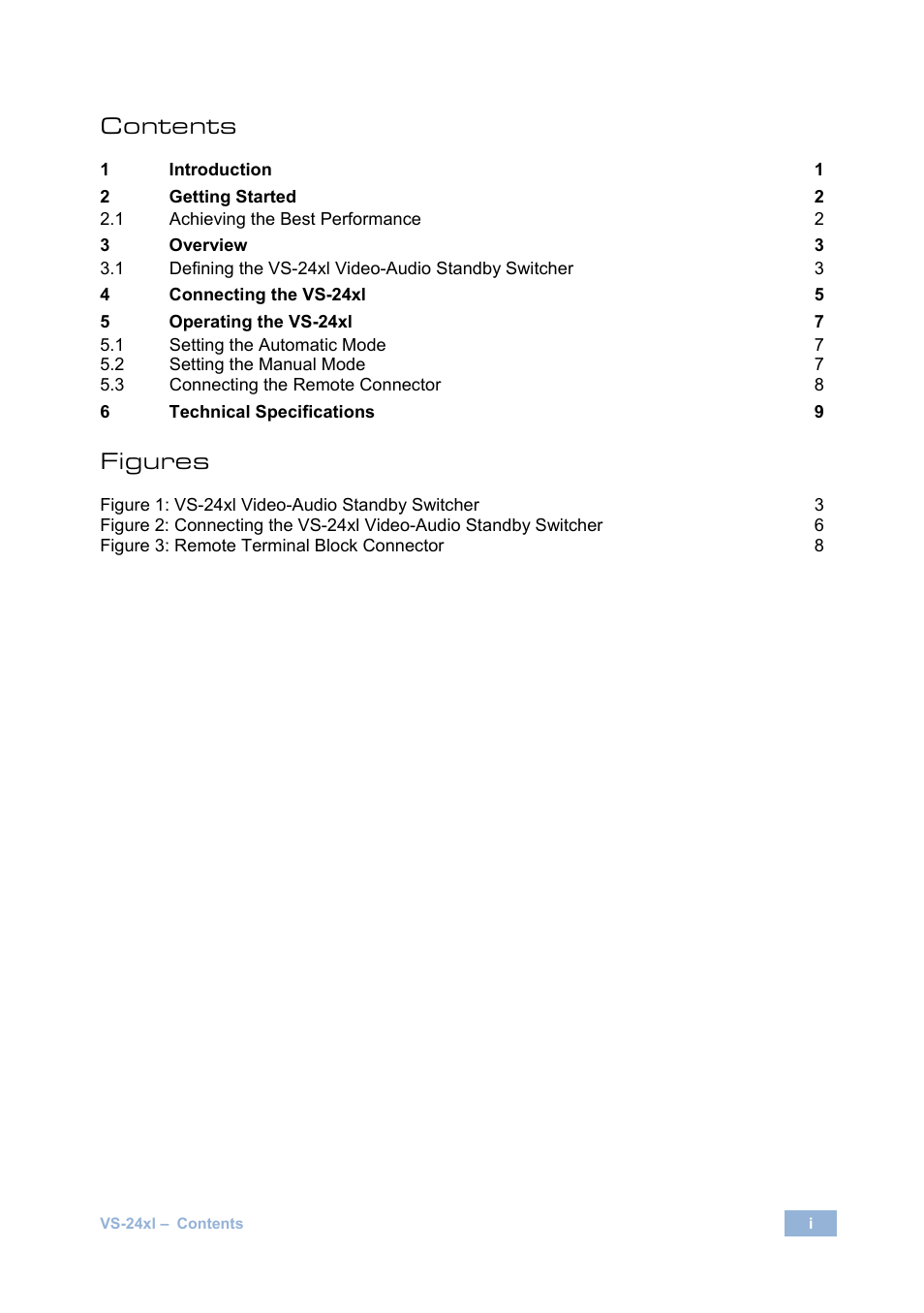 Kramer Electronics VS-24xl User Manual | Page 3 / 14