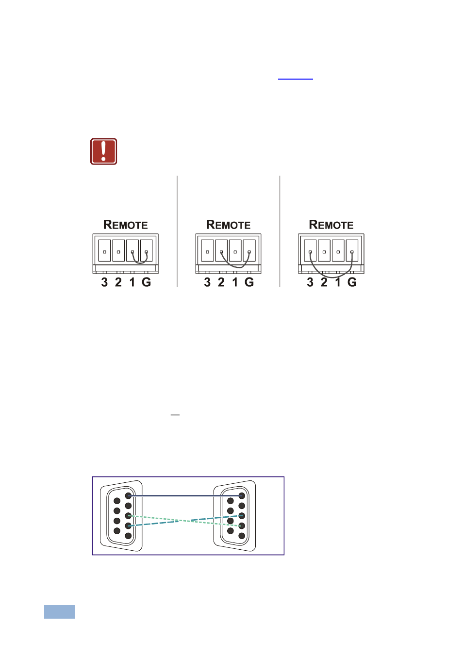 4 connecting to the vs-311h via rs-232, Connecting to the vs-311h via rs-232, Figure 5: crossed cable rs-232 connection | Kramer Electronics VS-311H User Manual | Page 13 / 21
