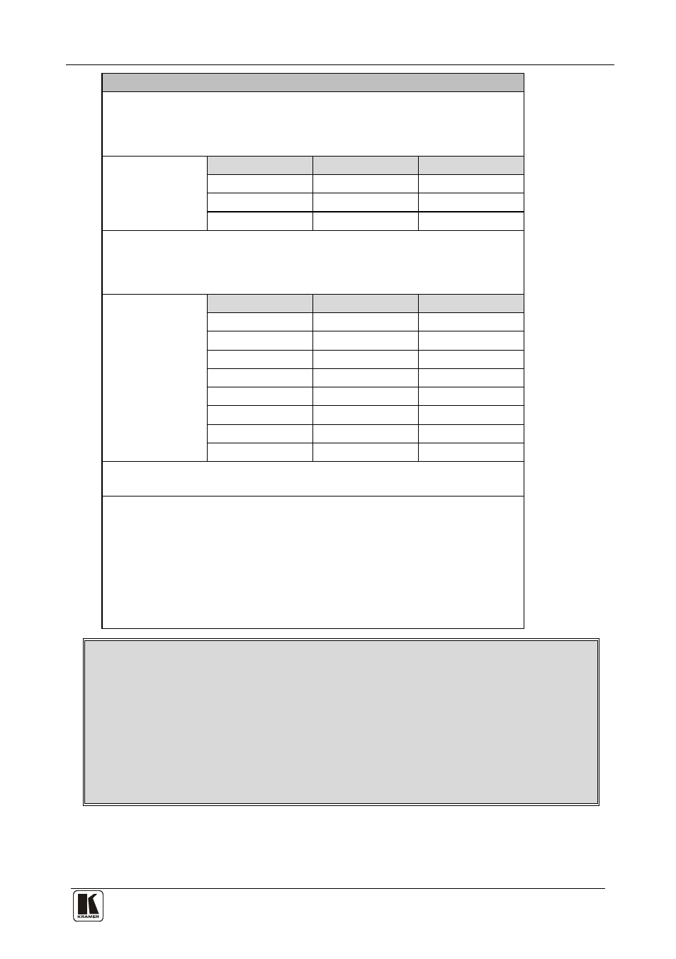 Communication protocols | Kramer Electronics VS-3232A User Manual | Page 68 / 70