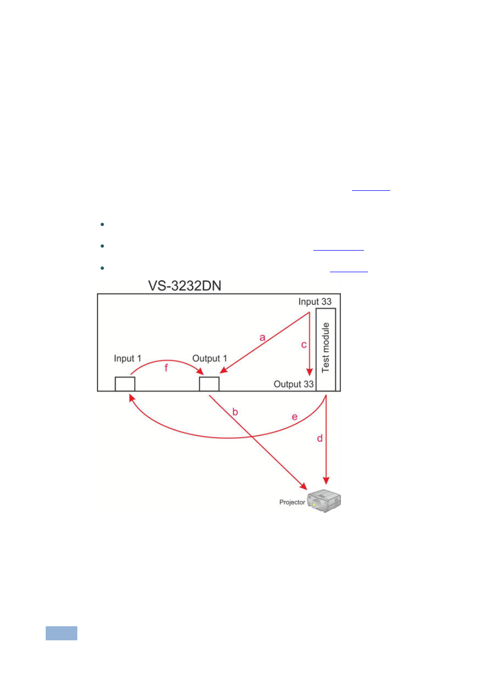 3 setting the pattern of the generated video, Setting the pattern of the generated video, Figure 11: signal paths for isolating problems | N 10.3, On 10.4 | Kramer Electronics VS-3232DN User Manual | Page 50 / 80