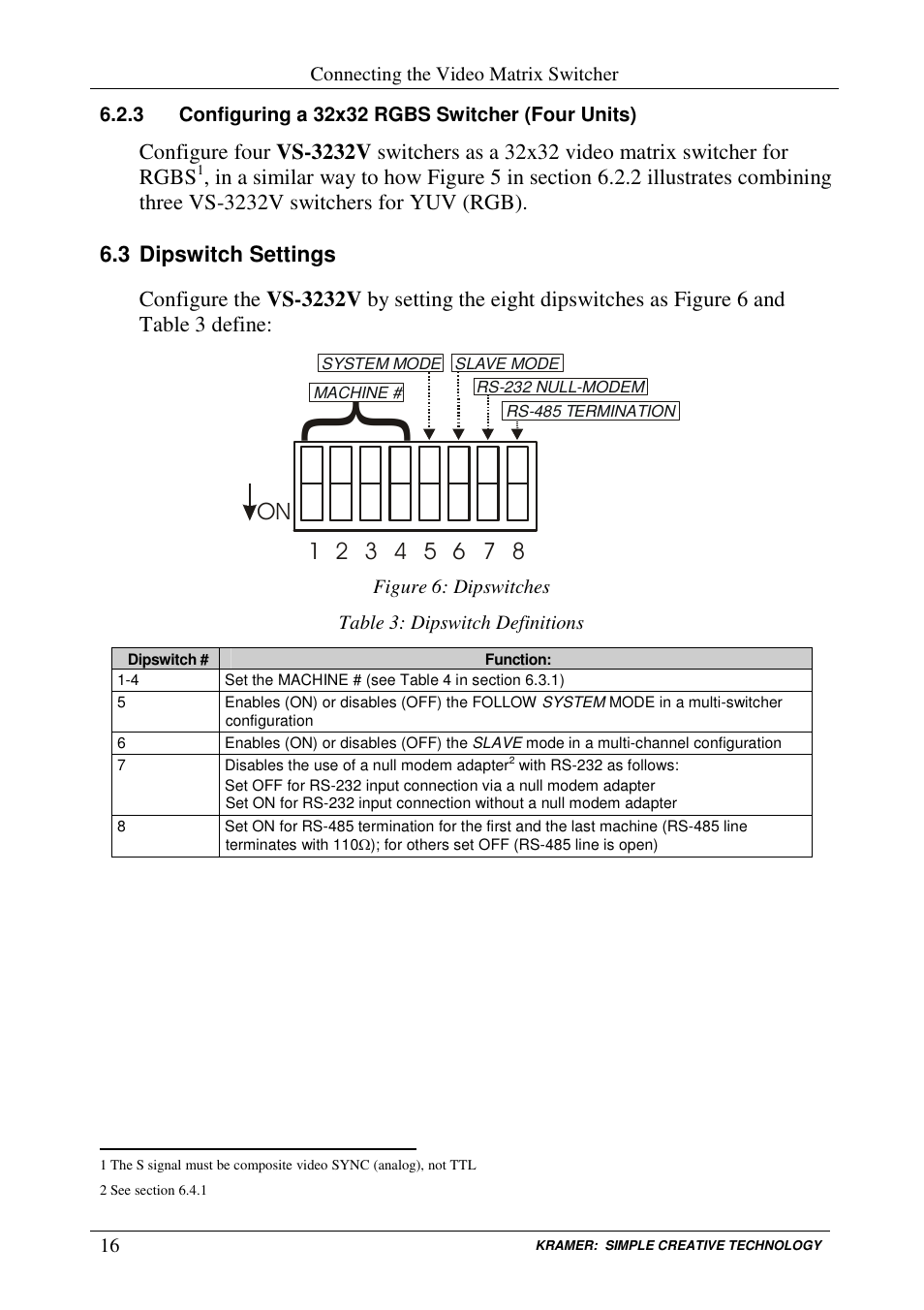 Kramer Electronics VS-3232V User Manual | Page 20 / 60
