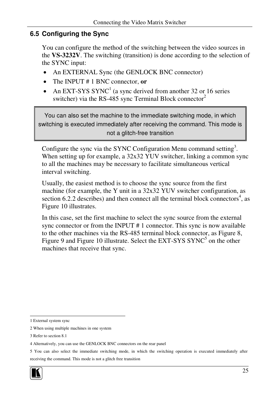 Kramer Electronics VS-3232V User Manual | Page 29 / 60