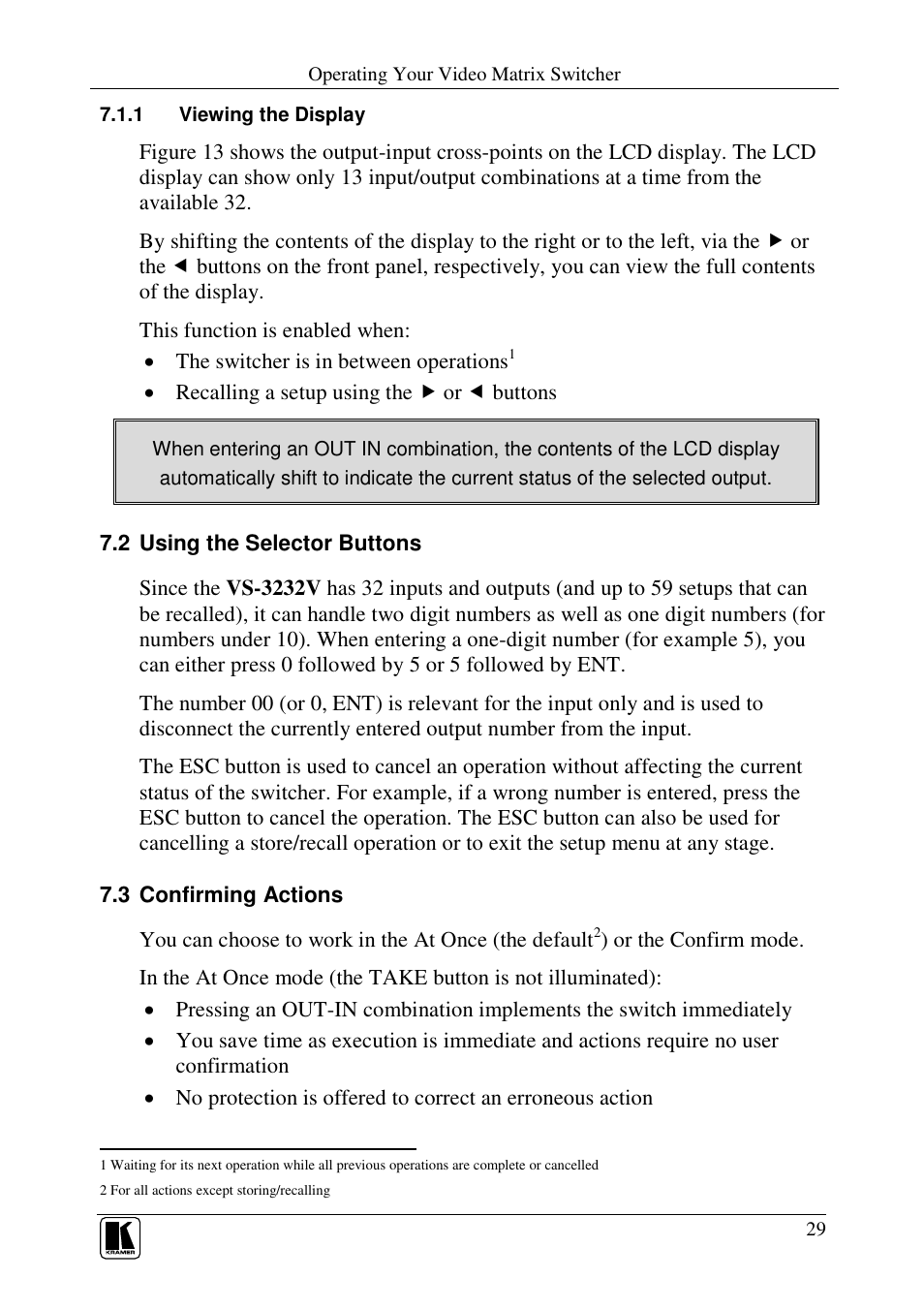 Kramer Electronics VS-3232V User Manual | Page 33 / 60