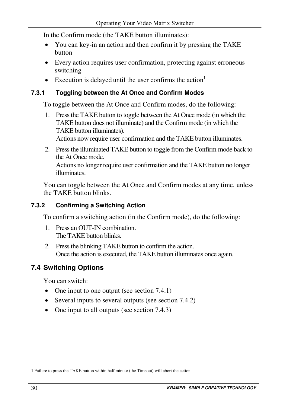 Kramer Electronics VS-3232V User Manual | Page 34 / 60