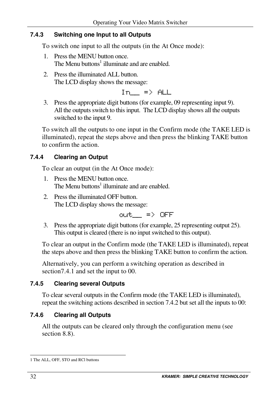 Kramer Electronics VS-3232V User Manual | Page 36 / 60