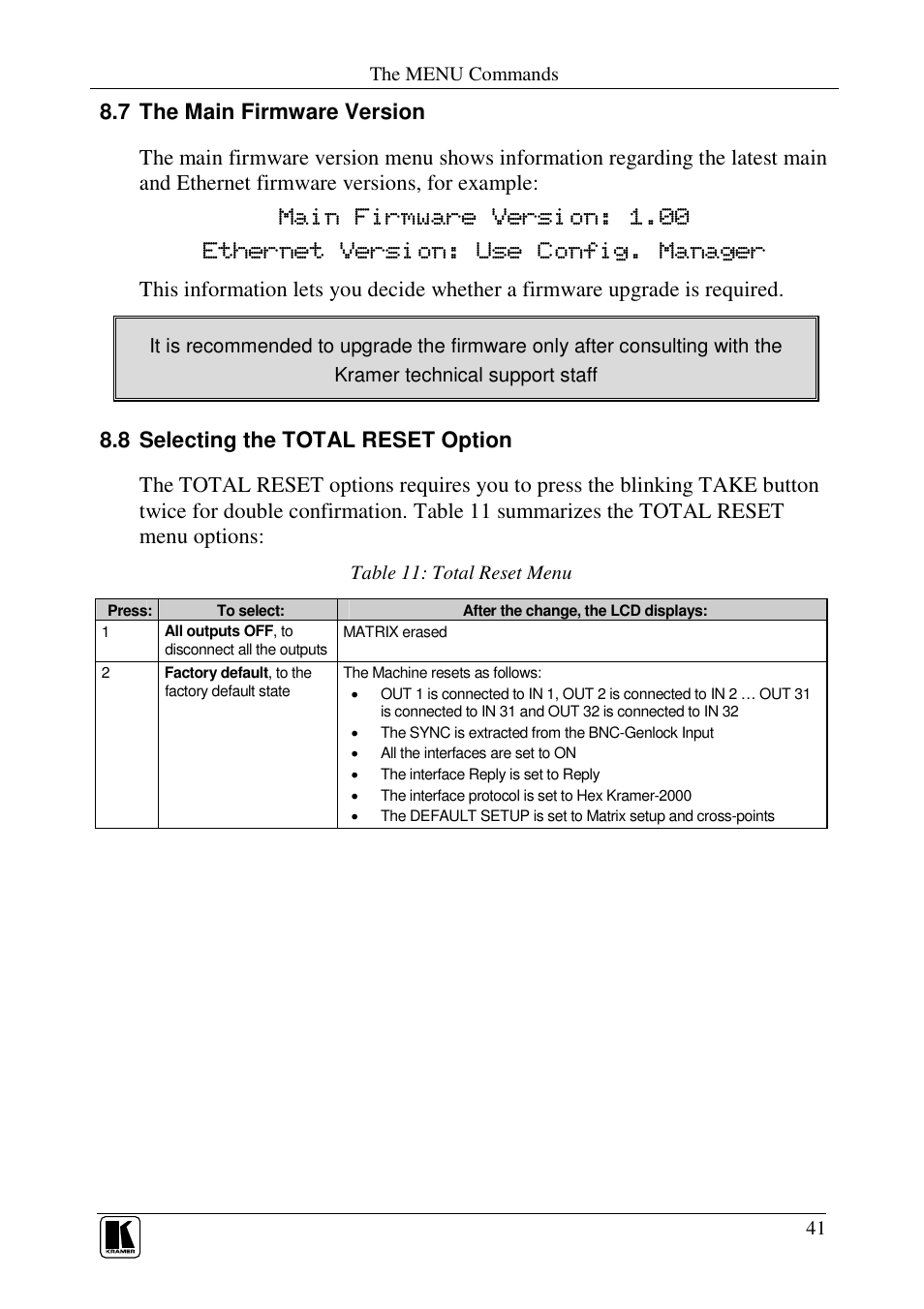 Kramer Electronics VS-3232V User Manual | Page 45 / 60