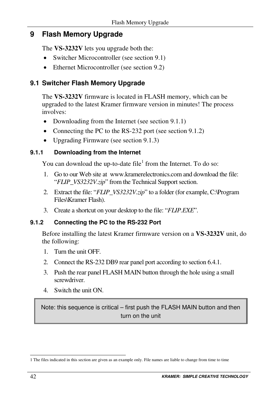 Kramer Electronics VS-3232V User Manual | Page 46 / 60