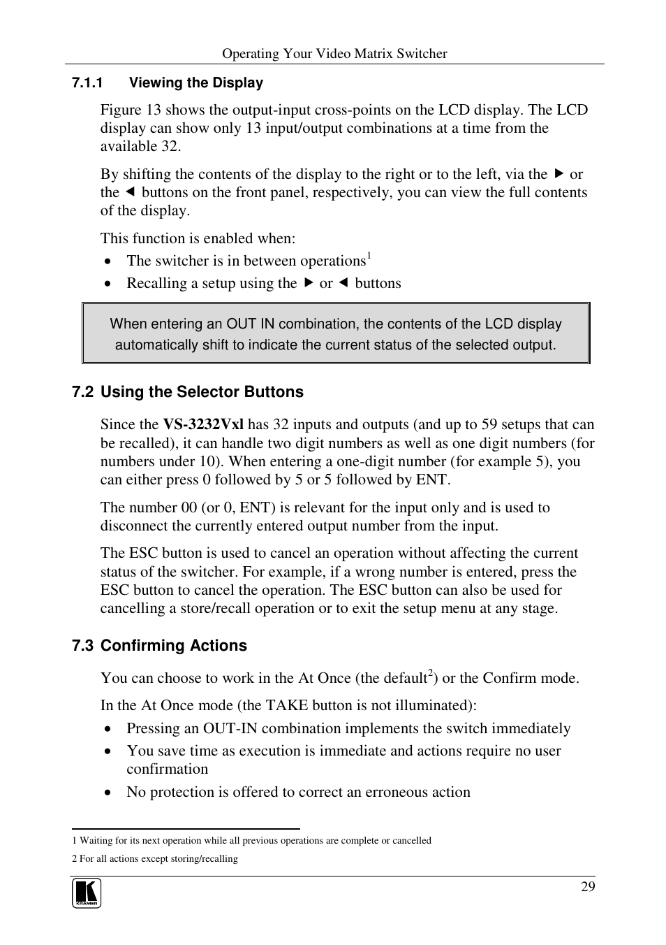 Kramer Electronics VS-3232Vxl User Manual | Page 33 / 61