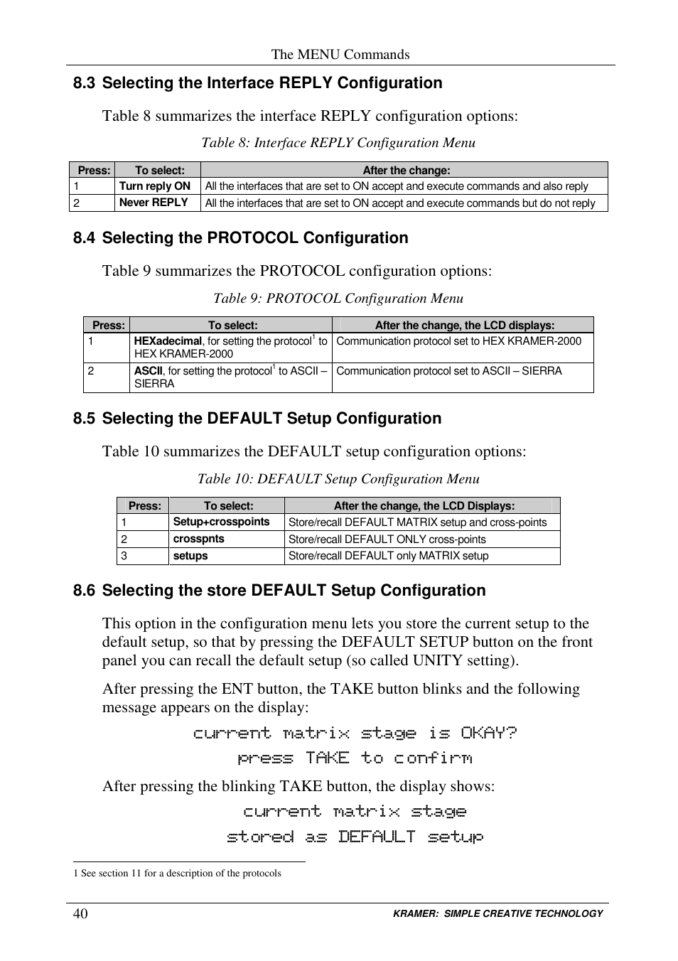Kramer Electronics VS-3232Vxl User Manual | Page 44 / 61