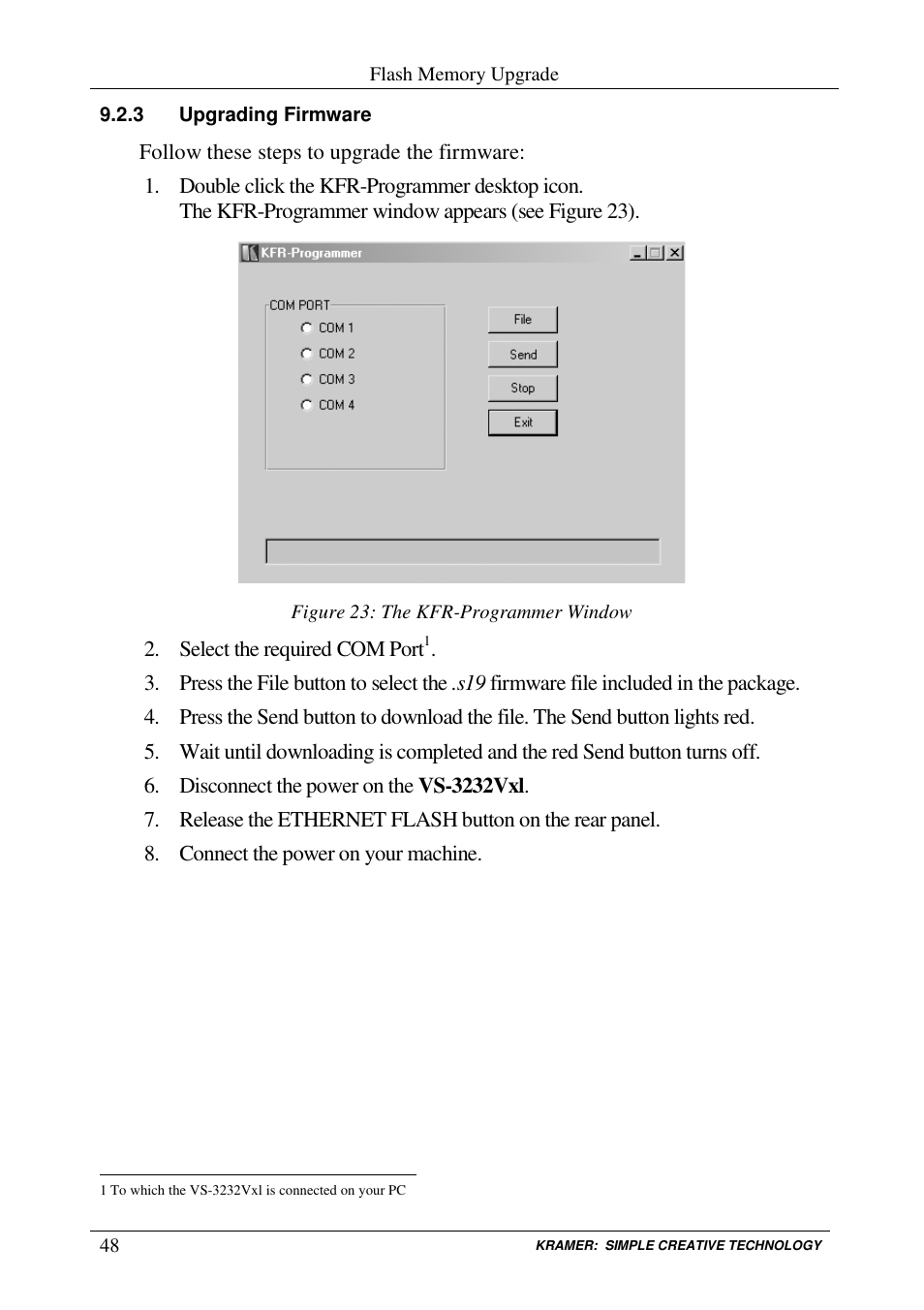 Kramer Electronics VS-3232Vxl User Manual | Page 52 / 61