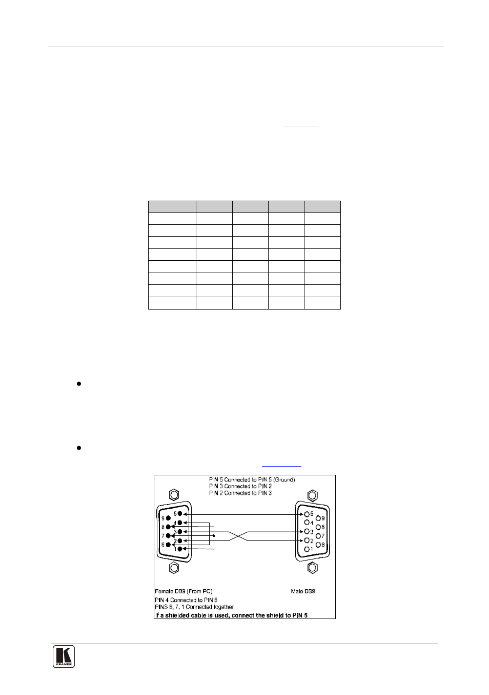 1 setting the machine id dipswitches, 2 controlling via rs232 (for example, using a pc), Setting the machine id dipswitches | Controlling via rs-232 (for example, using a pc), Table 3: machine # dip-switch settings | Kramer Electronics VS-41HD User Manual | Page 12 / 23