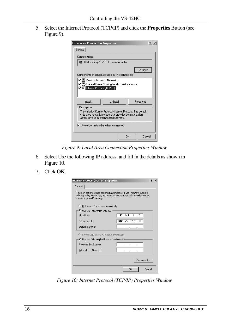 Kramer Electronics VS-42HC User Manual | Page 19 / 39