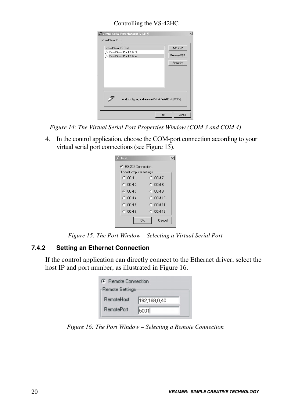Kramer Electronics VS-42HC User Manual | Page 23 / 39