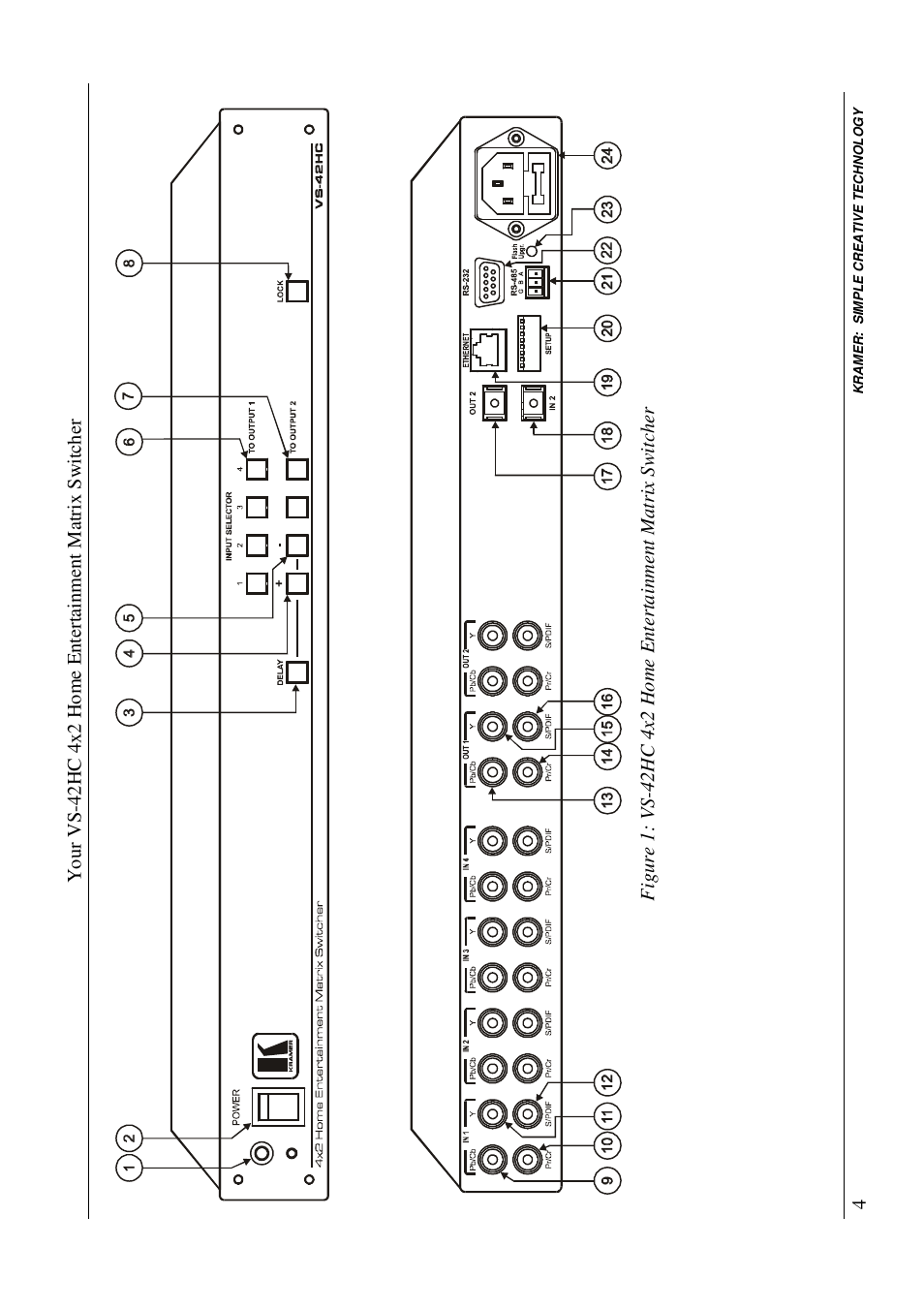 Kramer Electronics VS-42HC User Manual | Page 7 / 39