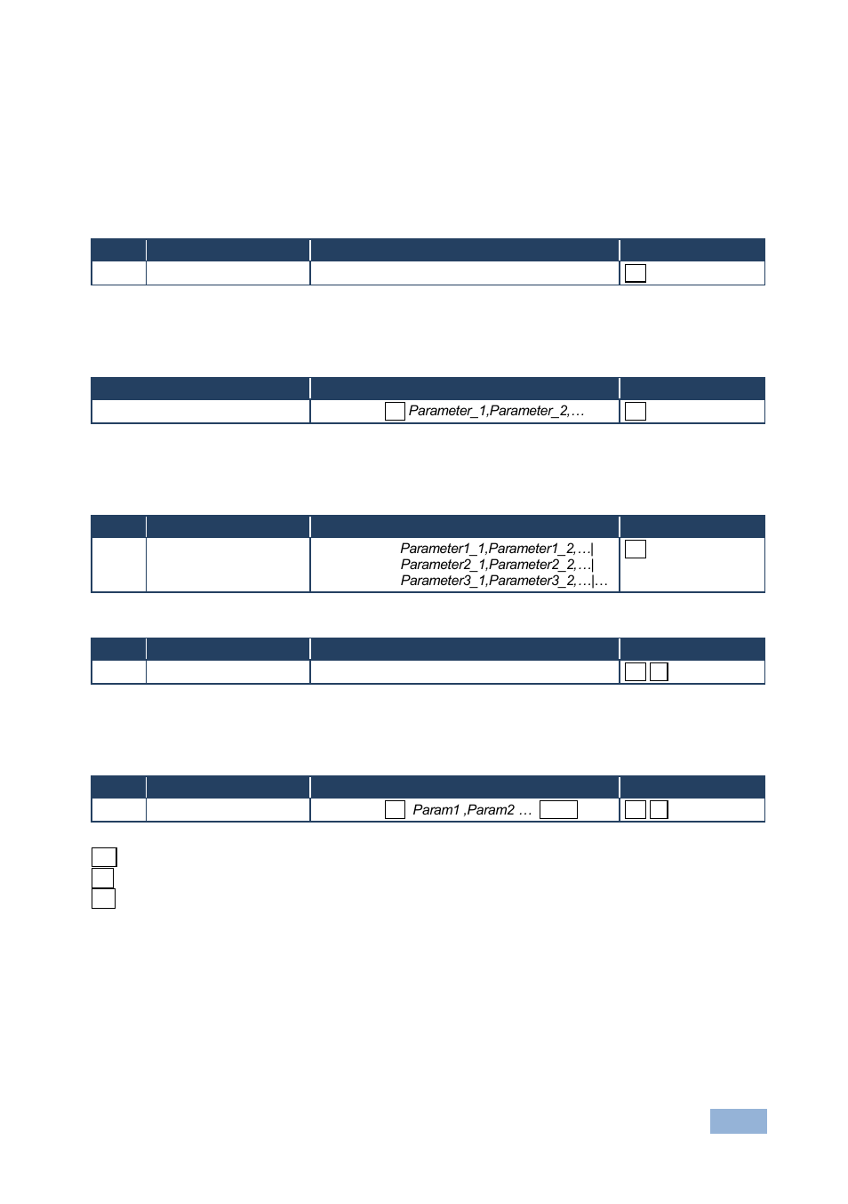 2 kramer protocol 3000 syntax, 1 host message format, 2 simple command | 3 command string, 4 device message format, 5 device long response, Kramer protocol 3000 syntax, Section | Kramer Electronics VS-44FO User Manual | Page 32 / 43