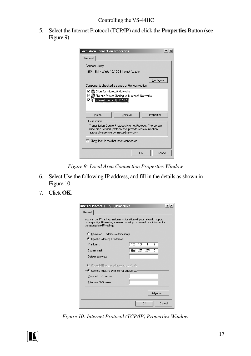 Kramer Electronics VS-44HC User Manual | Page 21 / 49