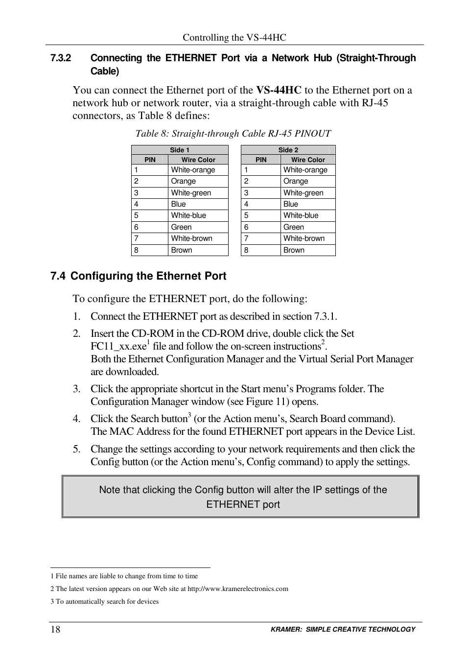 File and follow the on-screen instructions | Kramer Electronics VS-44HC User Manual | Page 22 / 49