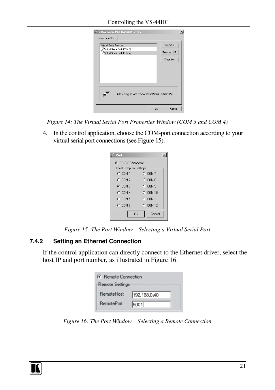 Kramer Electronics VS-44HC User Manual | Page 25 / 49