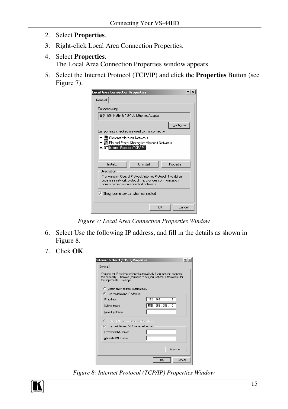 Kramer Electronics VS-44HD User Manual | Page 18 / 32