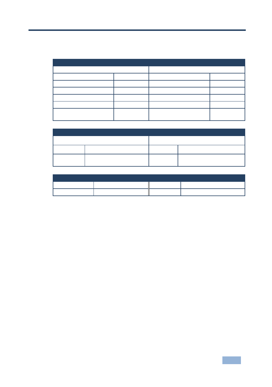 10 default communication parameters, Default communication parameters | Kramer Electronics VS-44HDCP User Manual | Page 26 / 37