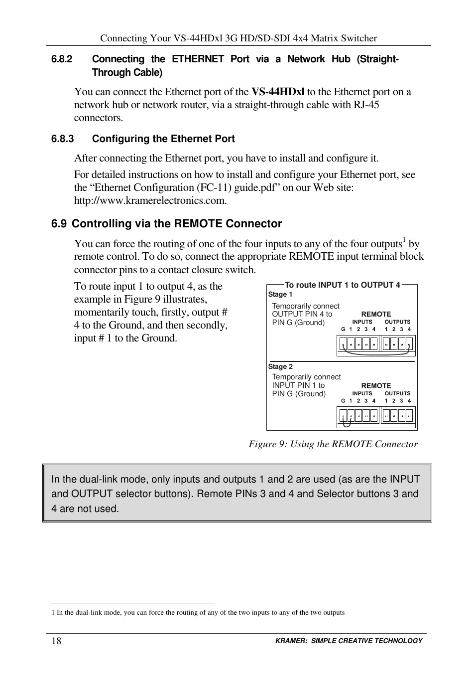 Kramer Electronics VS-44HDxl User Manual | Page 21 / 31