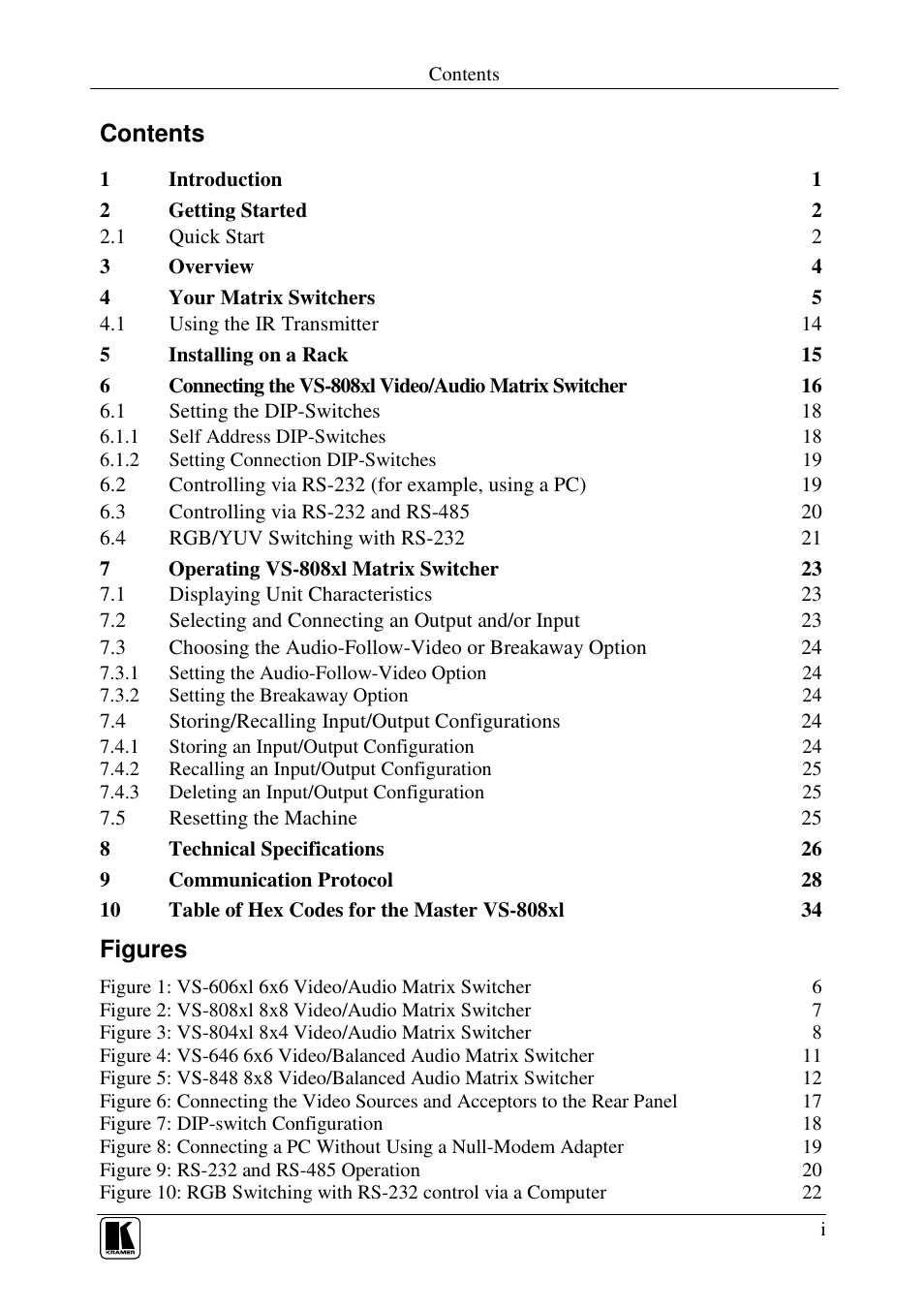 Kramer Electronics VS-848 User Manual | Page 2 / 39