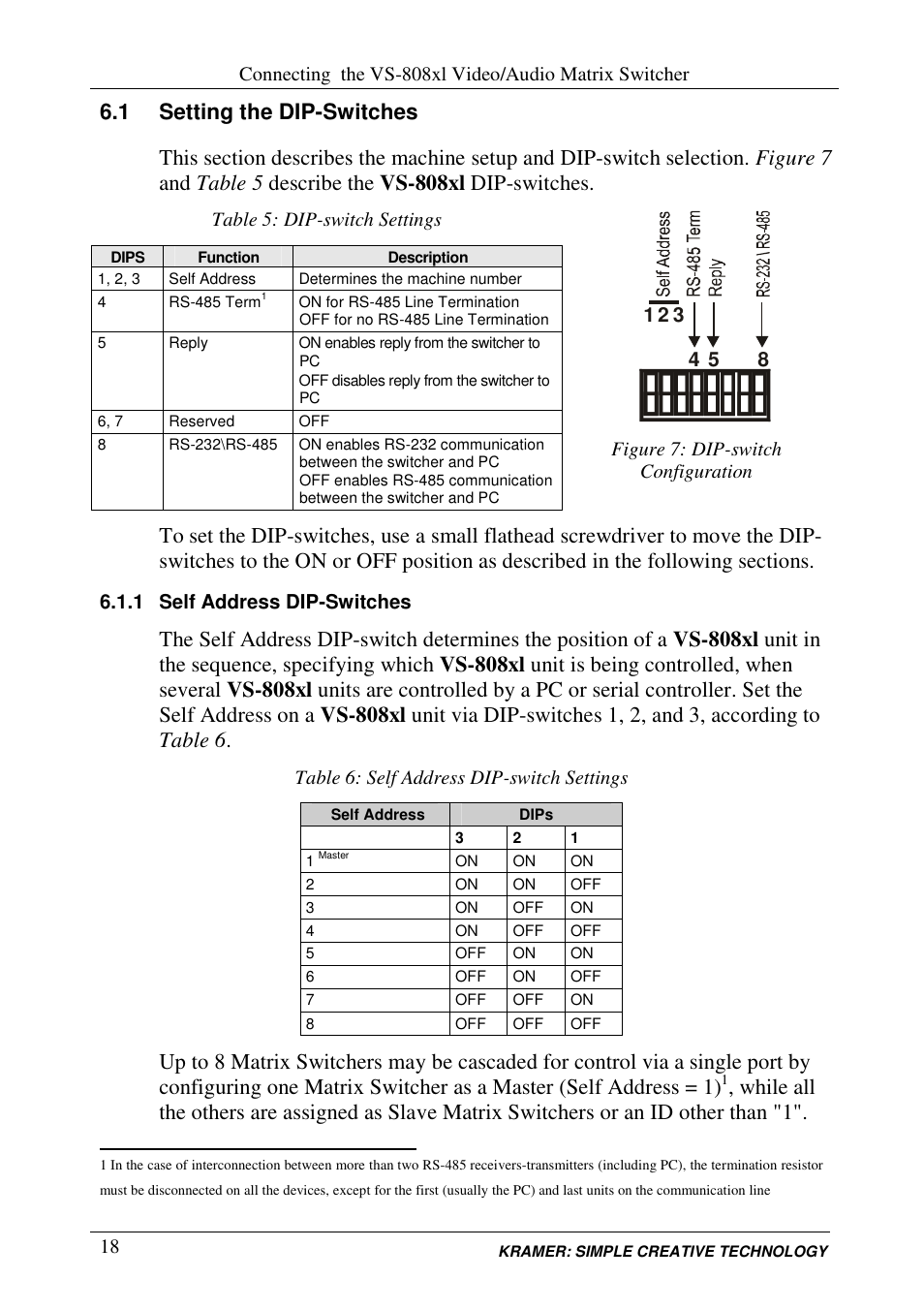 Kramer Electronics VS-848 User Manual | Page 21 / 39
