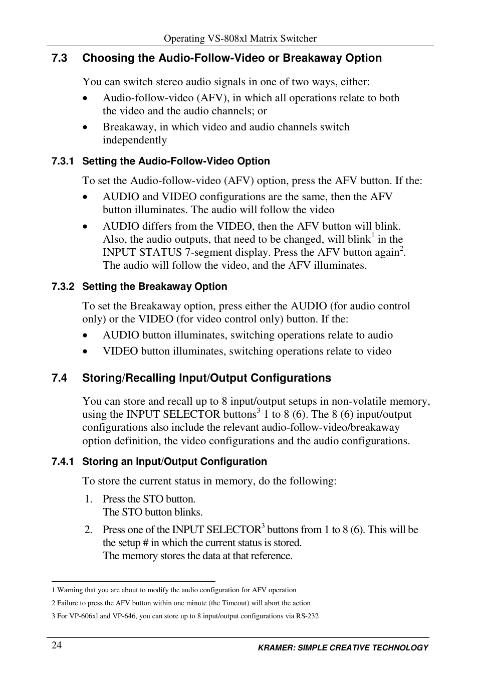 Kramer Electronics VS-848 User Manual | Page 27 / 39