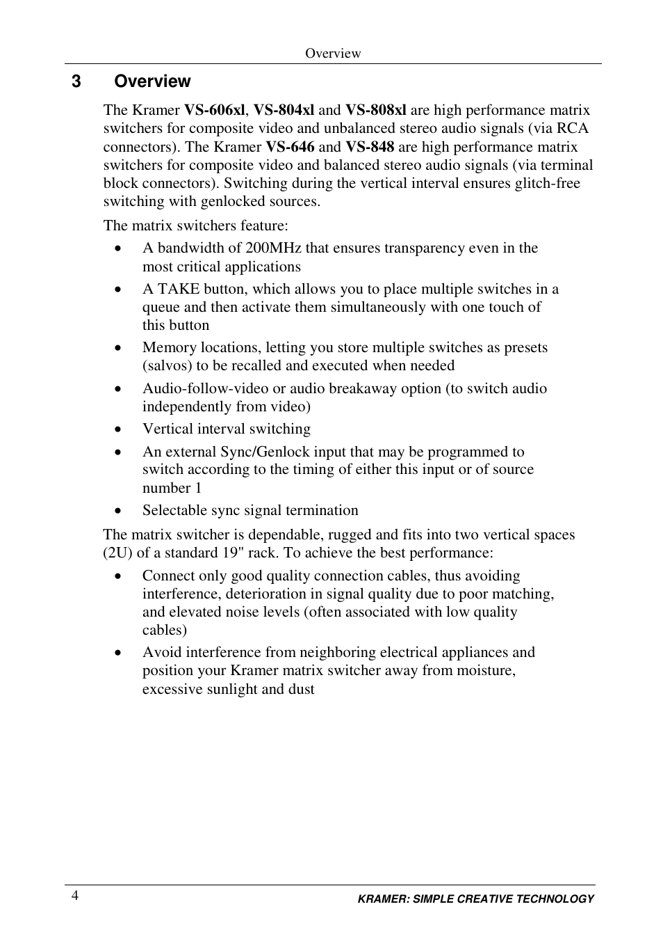Kramer Electronics VS-848 User Manual | Page 7 / 39