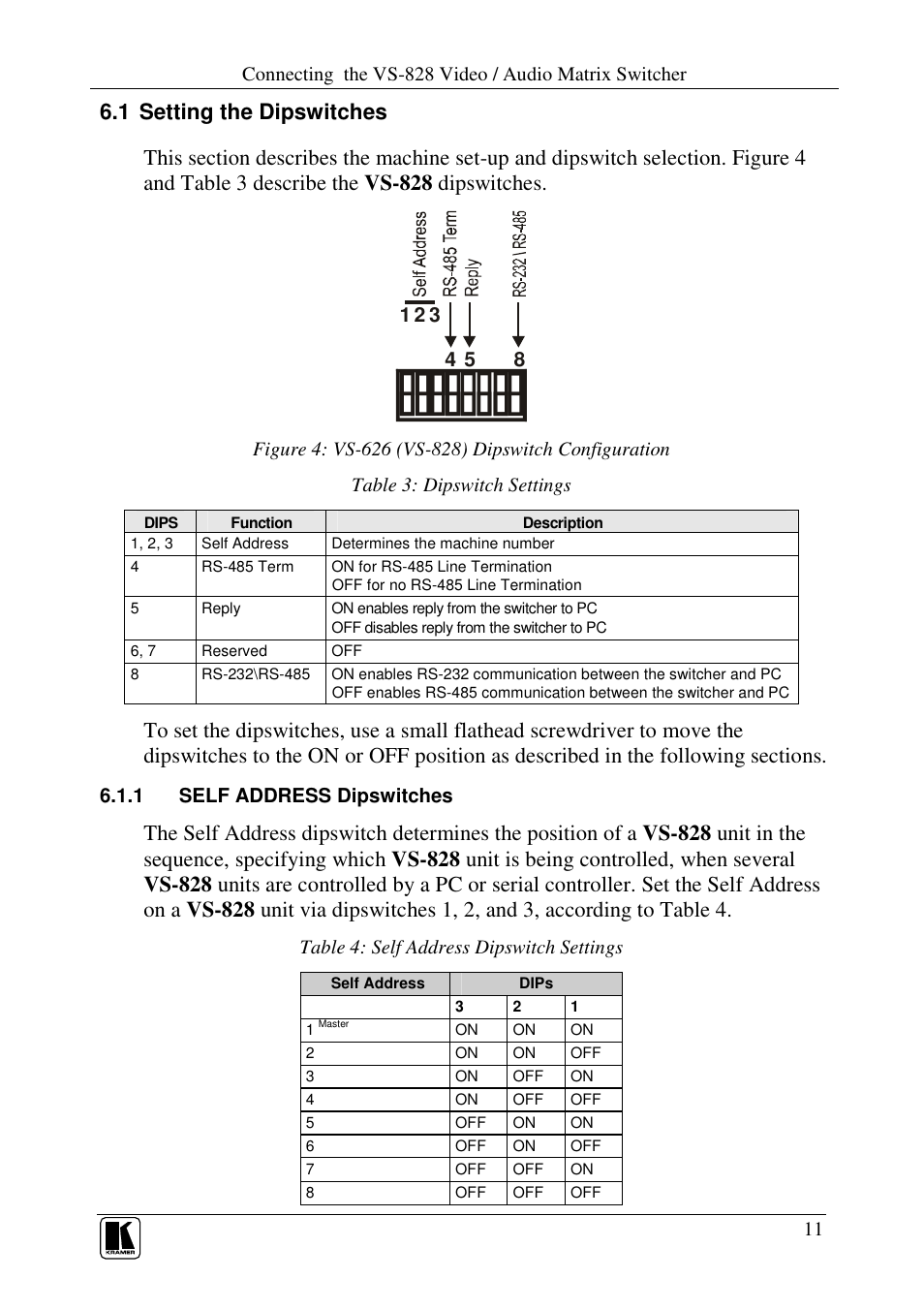 Kramer Electronics VS-626 User Manual | Page 14 / 28