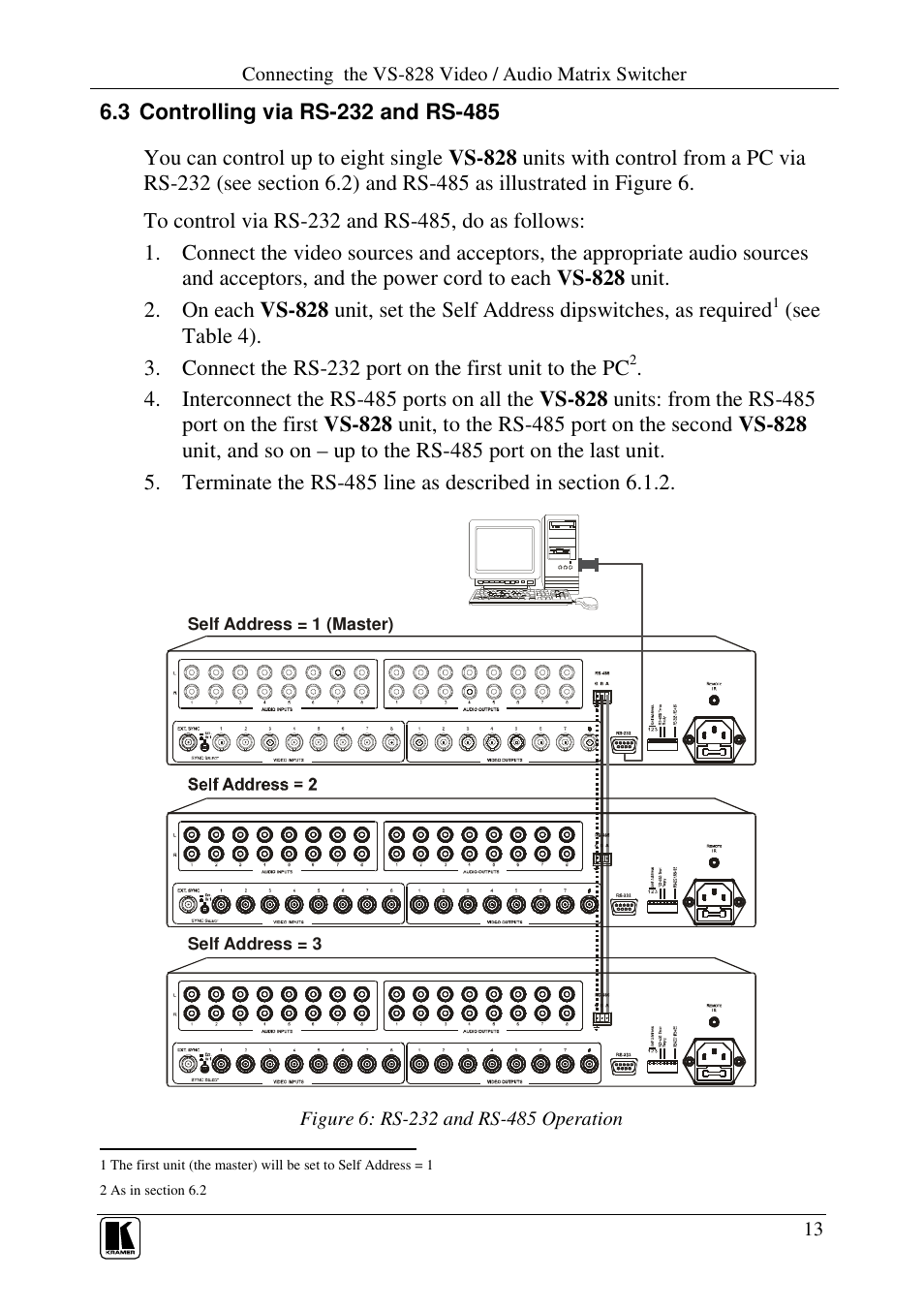 Kramer Electronics VS-626 User Manual | Page 16 / 28