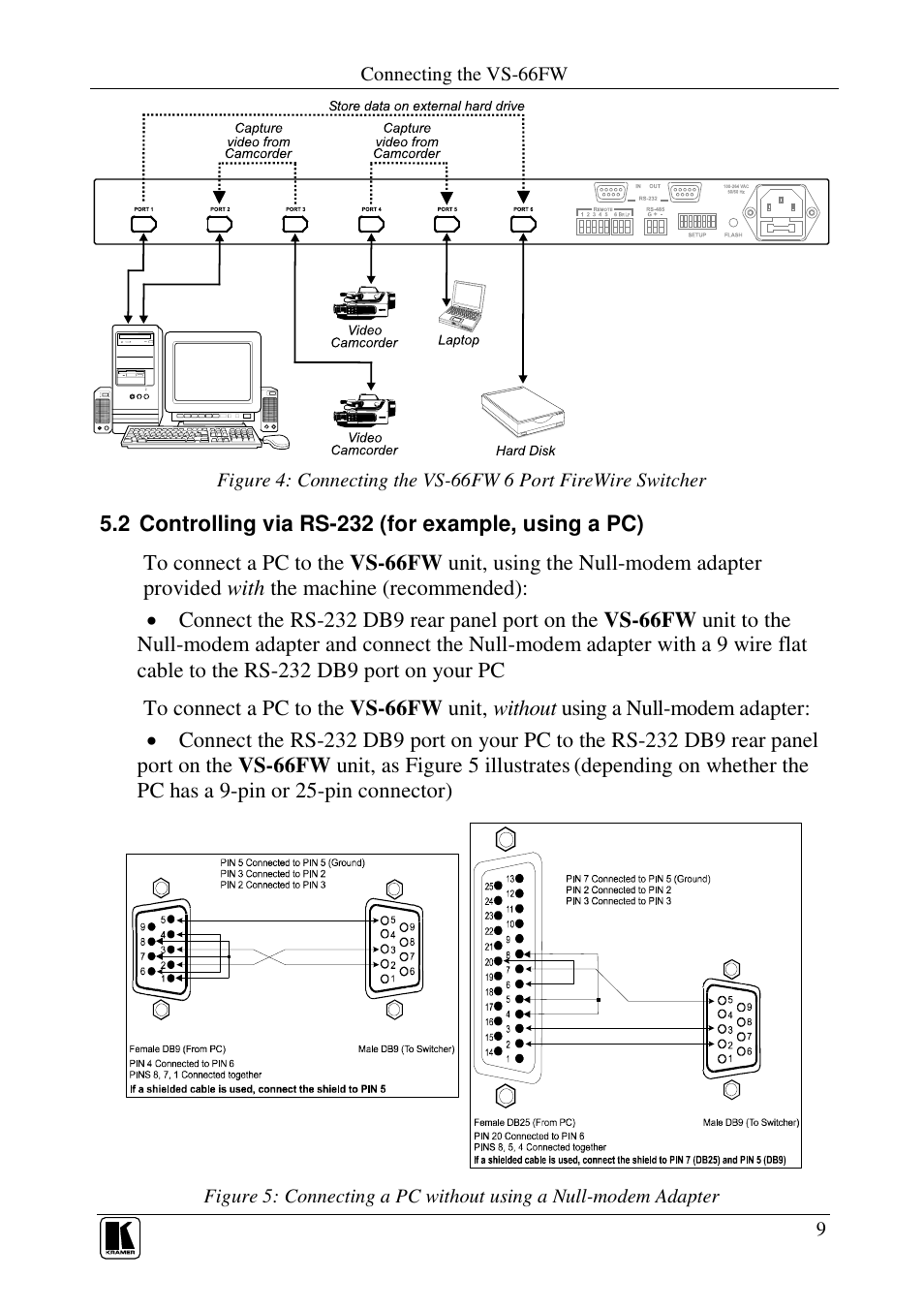 Kramer Electronics VS-66FW User Manual | Page 13 / 31