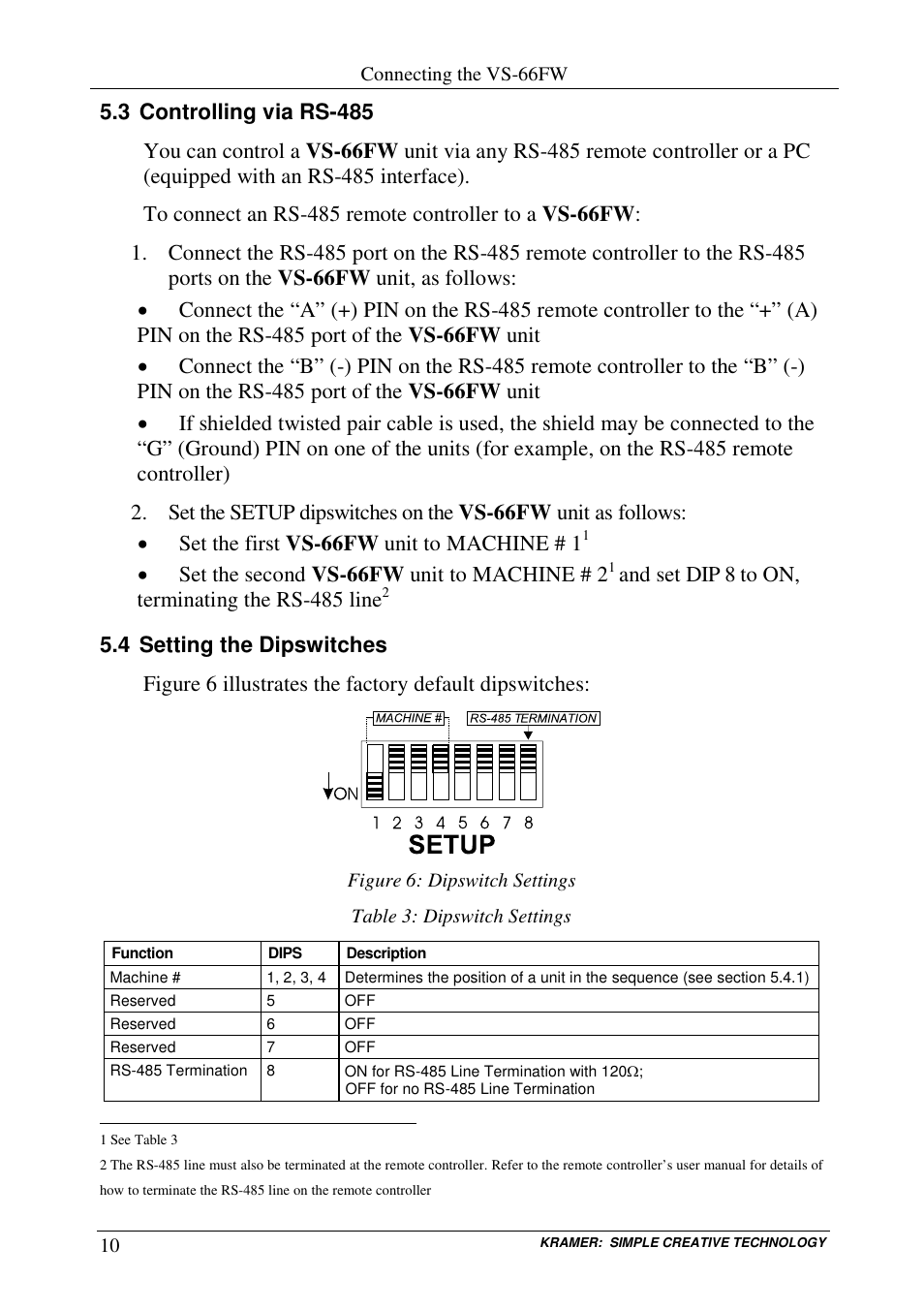 Kramer Electronics VS-66FW User Manual | Page 14 / 31