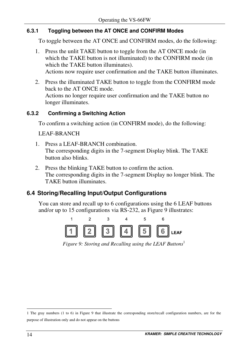 Kramer Electronics VS-66FW User Manual | Page 18 / 31