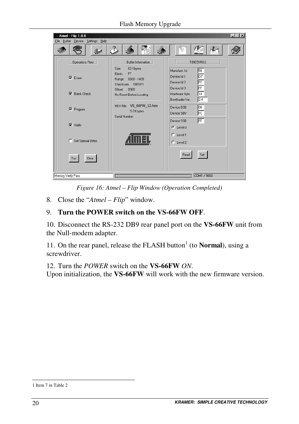 Kramer Electronics VS-66FW User Manual | Page 24 / 31