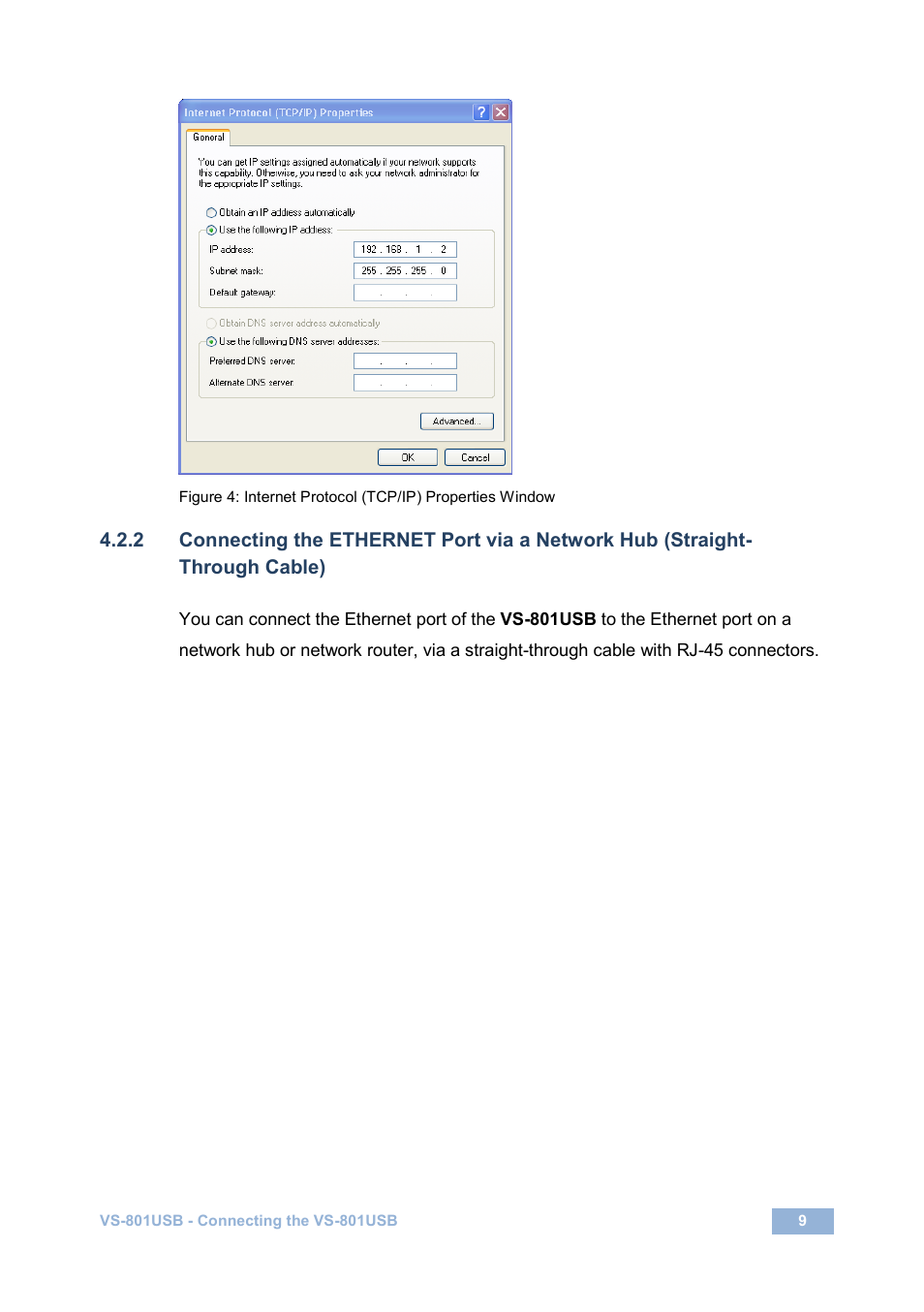 On 4.2.2, Figure 4 | Kramer Electronics VS-801USB User Manual | Page 12 / 24