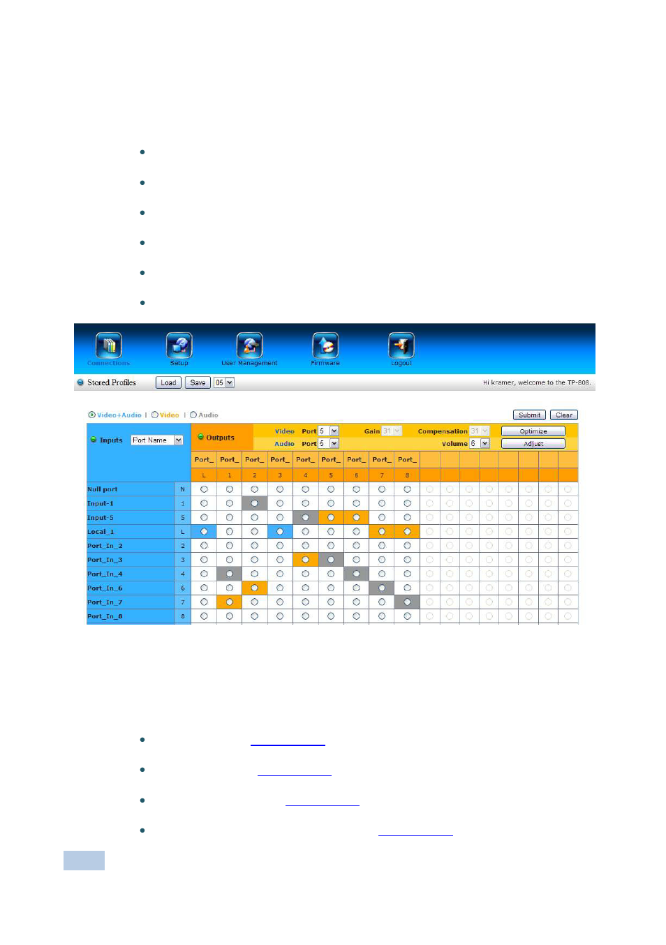 On 8.2, On 8.3, Figure 14 | 2 connections page, 3 setup page | Kramer Electronics VS-808TP User Manual | Page 24 / 33