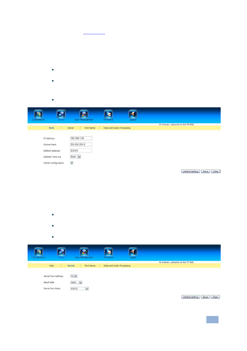 On 8.3.1, On 8.3.2 | Kramer Electronics VS-808TP User Manual | Page 25 / 33