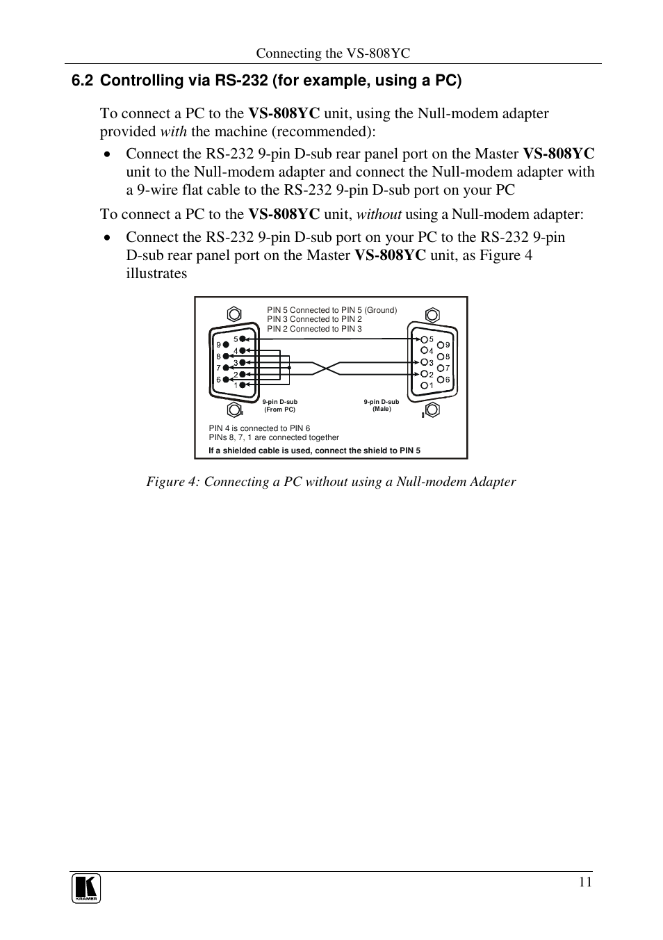 Kramer Electronics VS-808YC User Manual | Page 14 / 38