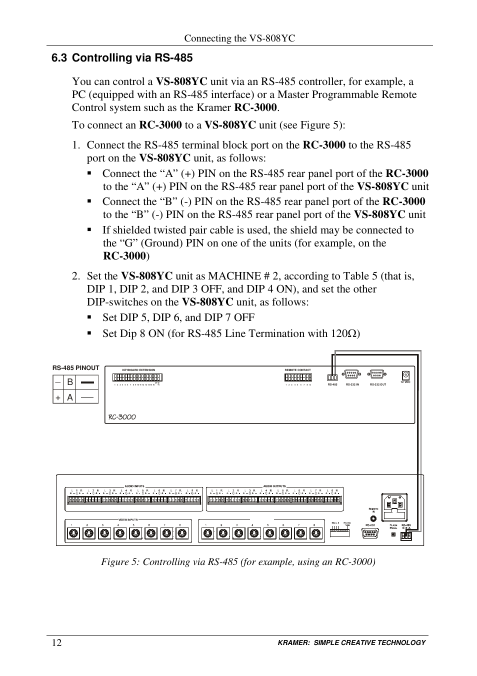 Connecting the vs-808yc | Kramer Electronics VS-808YC User Manual | Page 15 / 38
