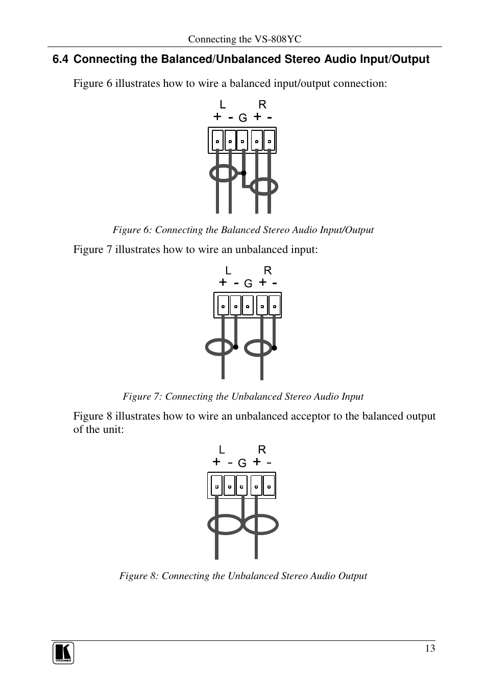 Kramer Electronics VS-808YC User Manual | Page 16 / 38