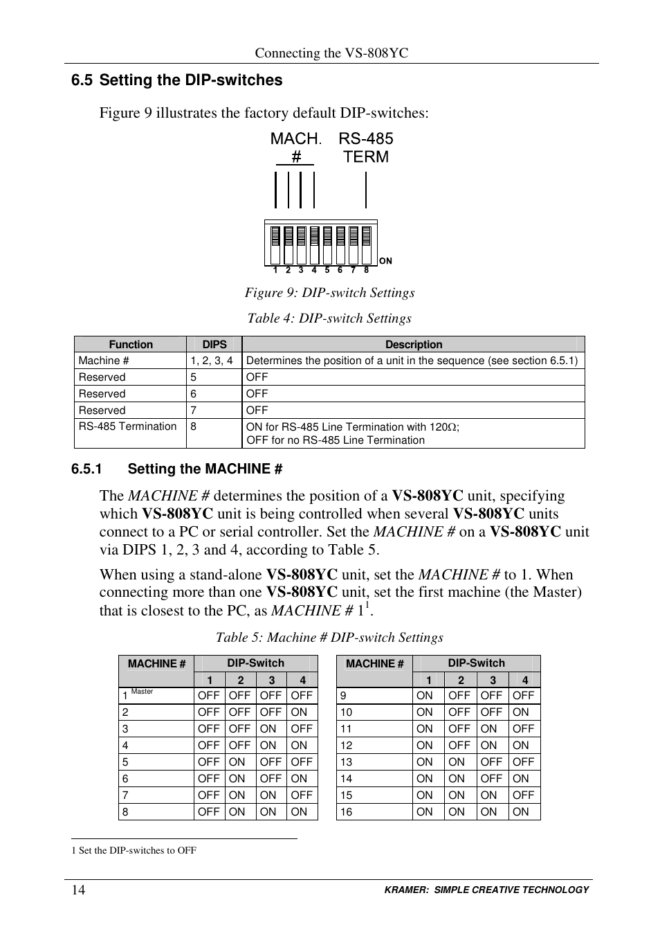Kramer Electronics VS-808YC User Manual | Page 17 / 38