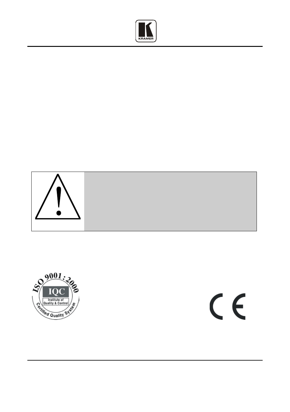 Kramer Electronics VS-812 User Manual | Page 26 / 26