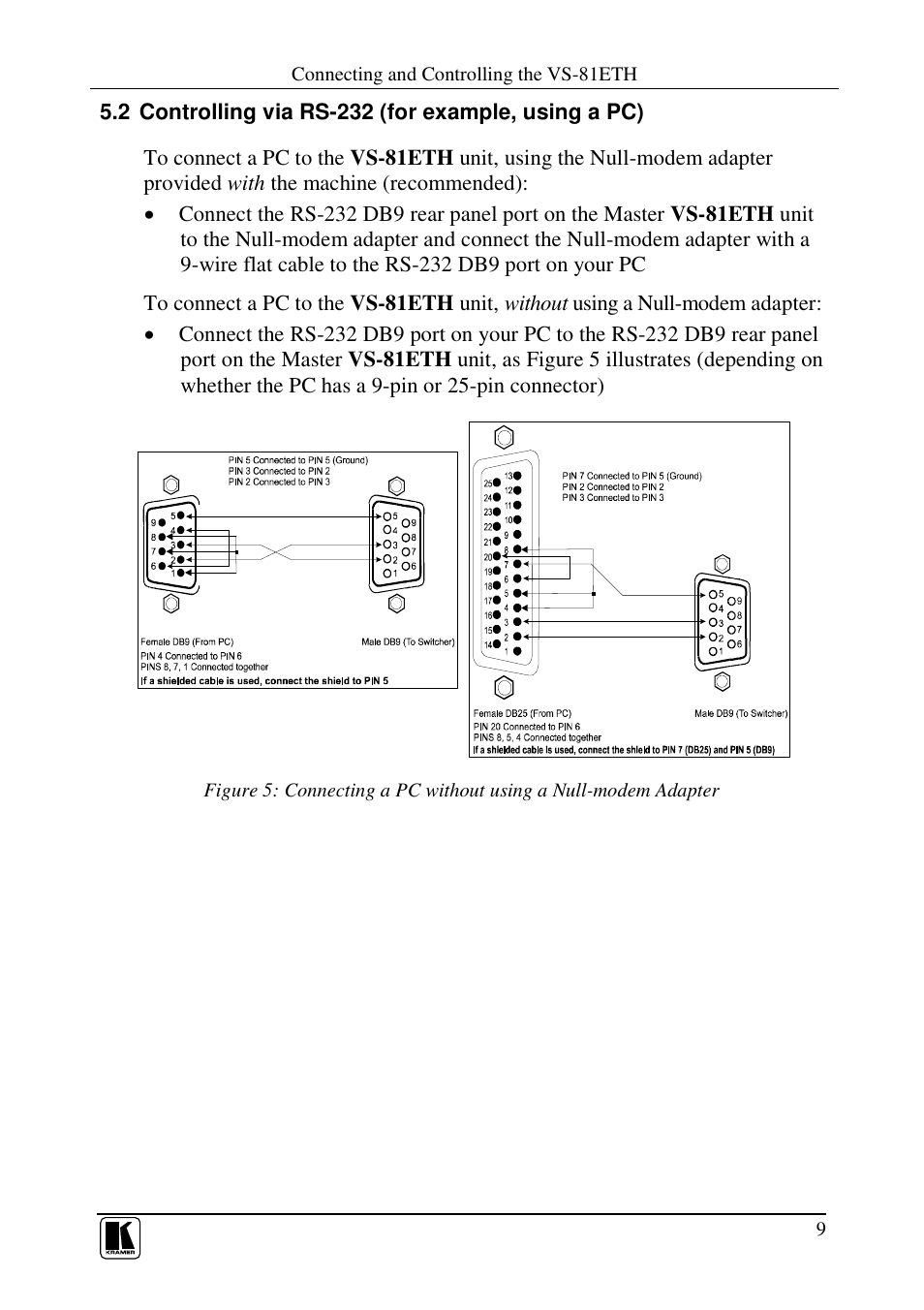 Kramer Electronics VS-81ETH User Manual | Page 12 / 41