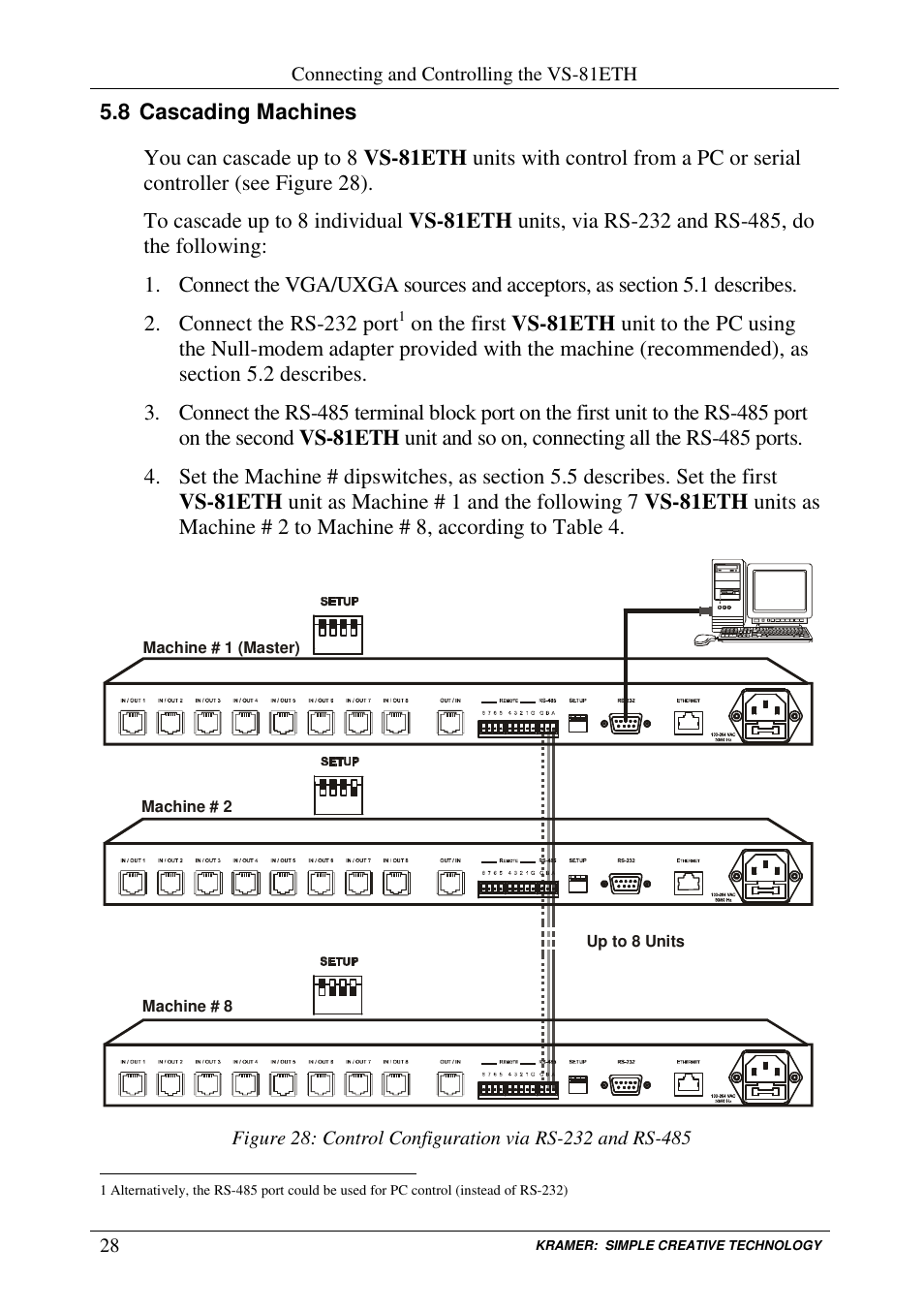 Kramer Electronics VS-81ETH User Manual | Page 31 / 41