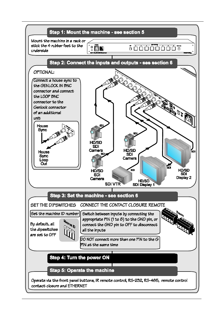 Kramer Electronics VS-81HDxl User Manual | Page 4 / 25