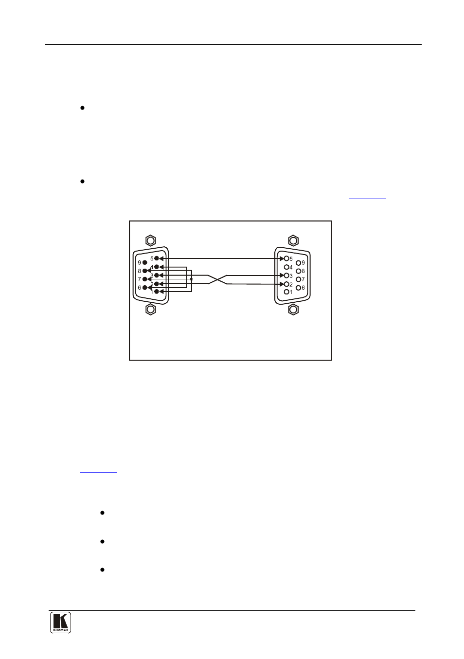 1 connecting via rs-232, 2 connecting via rs-485, Connecting via rs-232 | Connecting via rs-485 | Kramer Electronics VS-81SP User Manual | Page 12 / 32