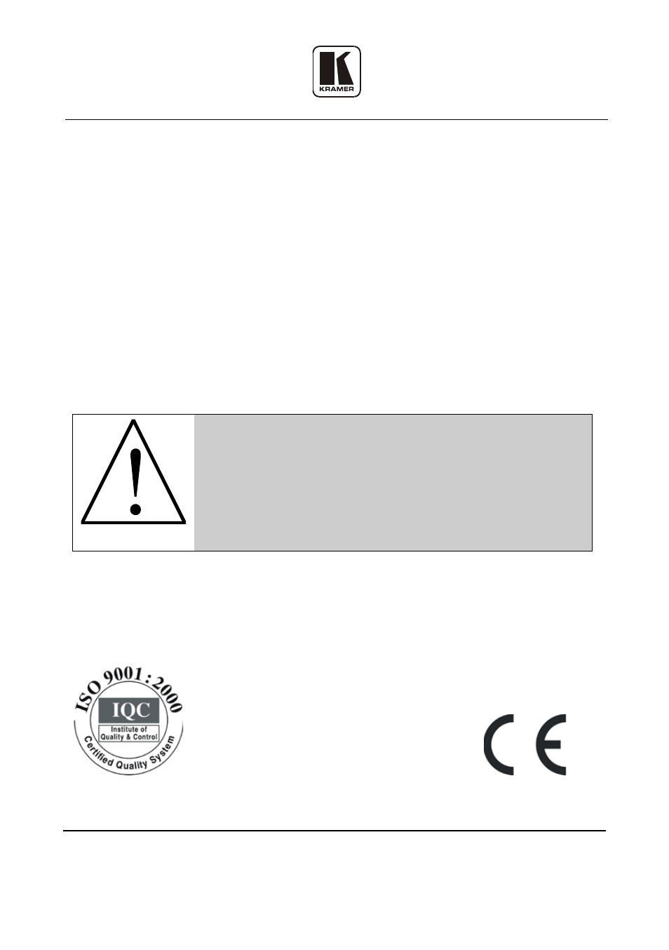 Kramer Electronics VS-81SP User Manual | Page 32 / 32