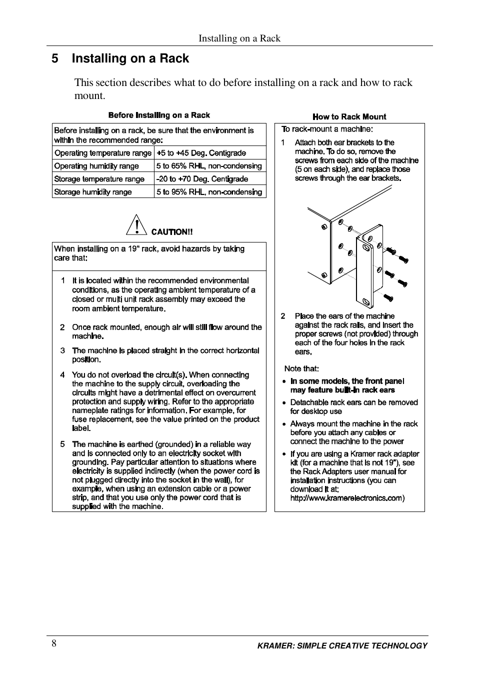 Kramer Electronics VS-828 User Manual | Page 11 / 28