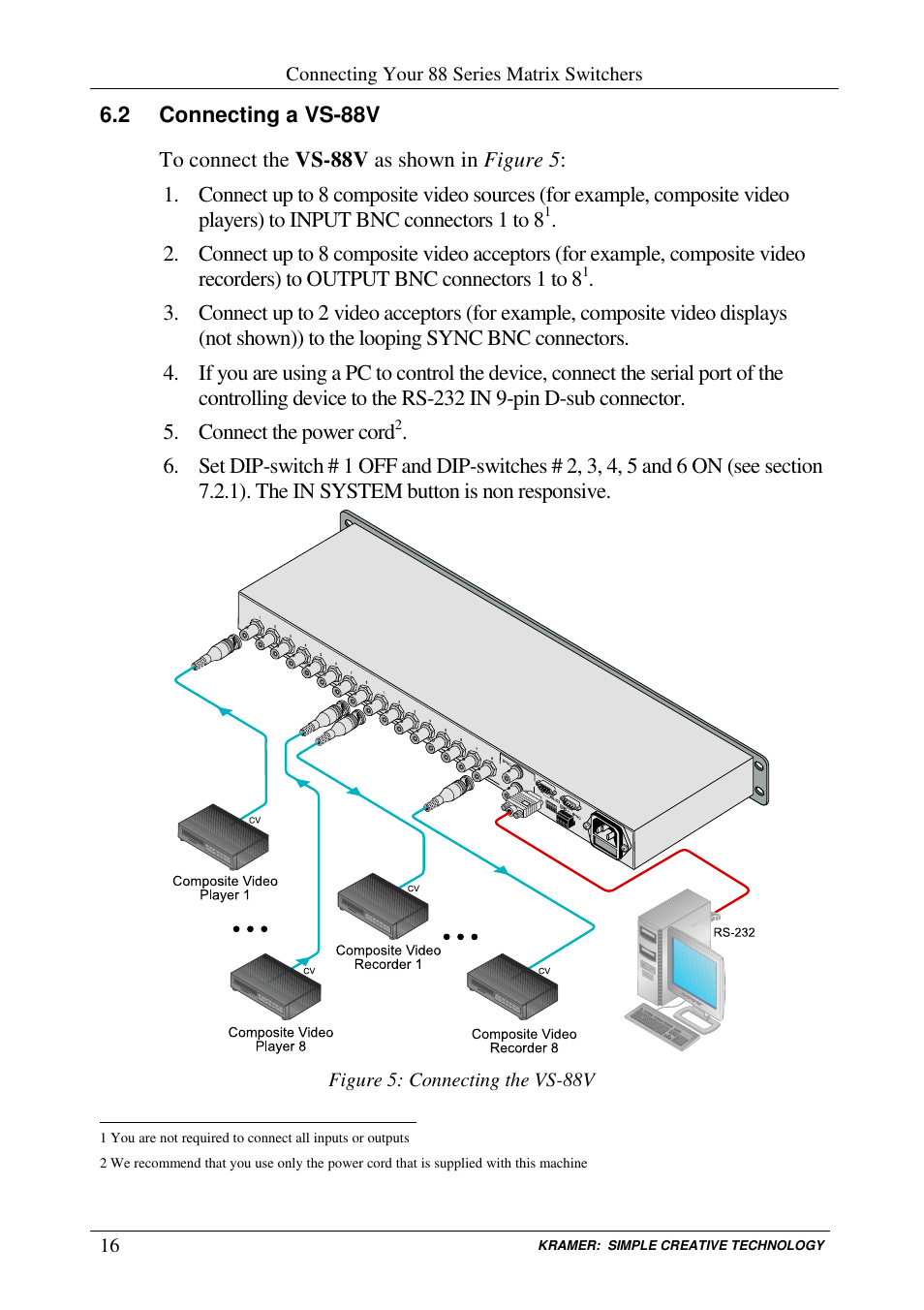 Kramer Electronics VS-88V User Manual | Page 19 / 30